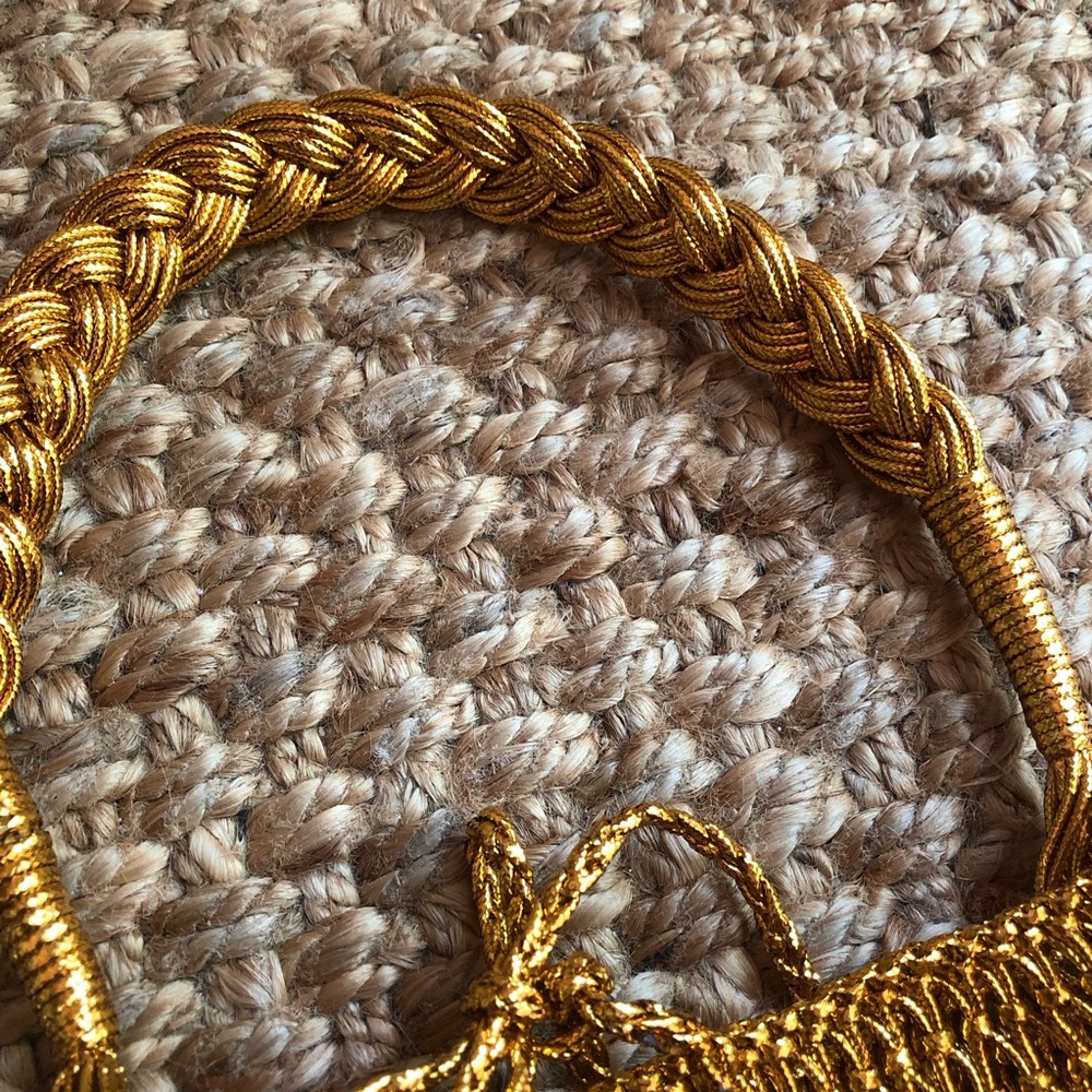 New w Tag: J Crew small Cadiz handknotted shoulder bag in metallic - Picture 6 of 10
